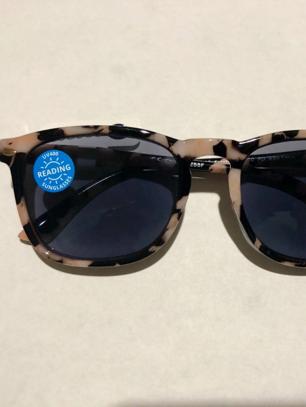 New Peepers Pink Marble Solstice Sun Readers +2.00